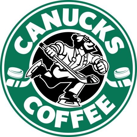 Vancouver Canucks Starbucks Coffee Logo iron on paper